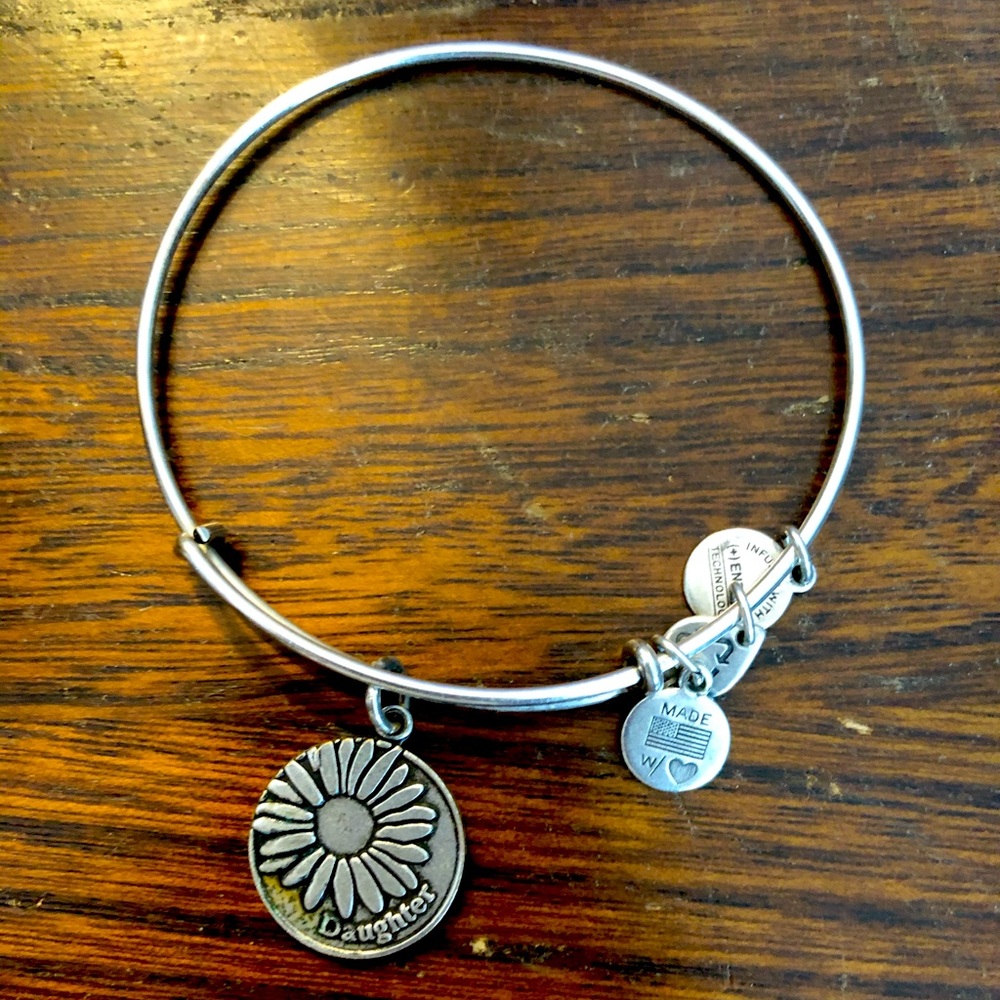 Alex and Ani Daughter silver bracelet.